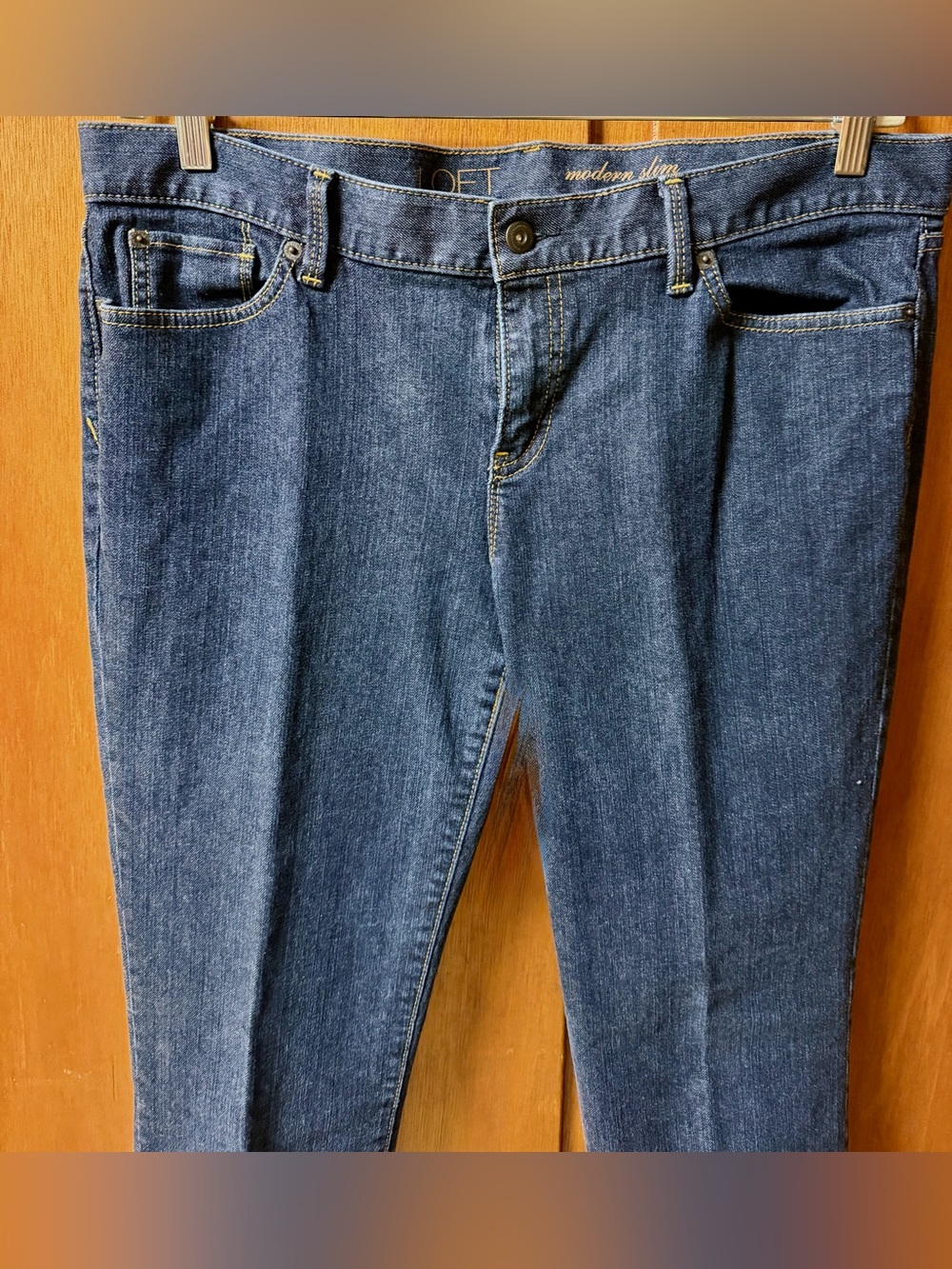 Loft “Modern Slim” Cut Denim Jeans - Picture 2 of 9